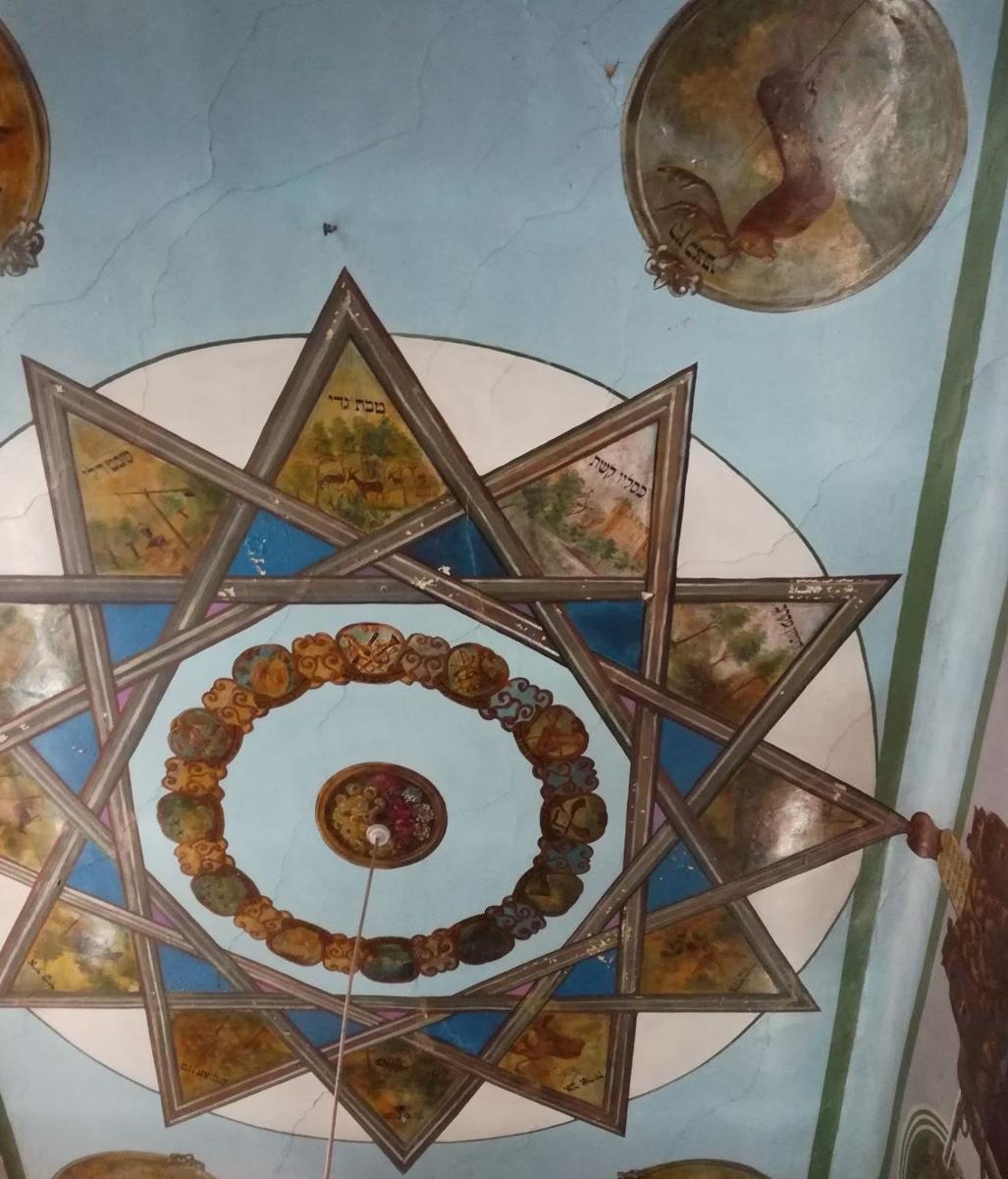 Deckenbemalung in der Czernowitzer Synagoge